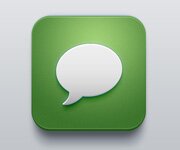 Messages App iOS Icon PSD
