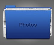 Blue Folder Icon PSD